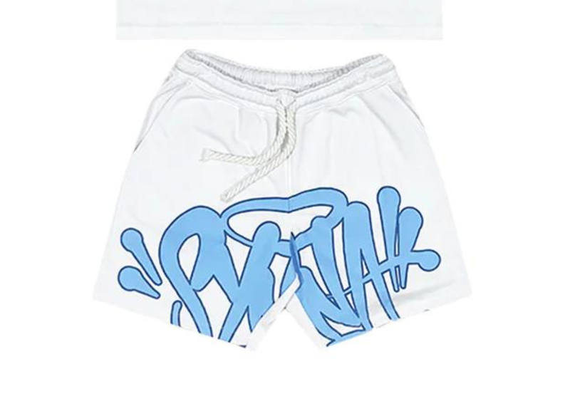 Syna World Logo Shorts - White/Blue