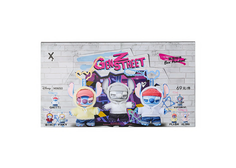 Miniso Disney Stitch Gen Z Street Series - Vinyl Plush Pendant
