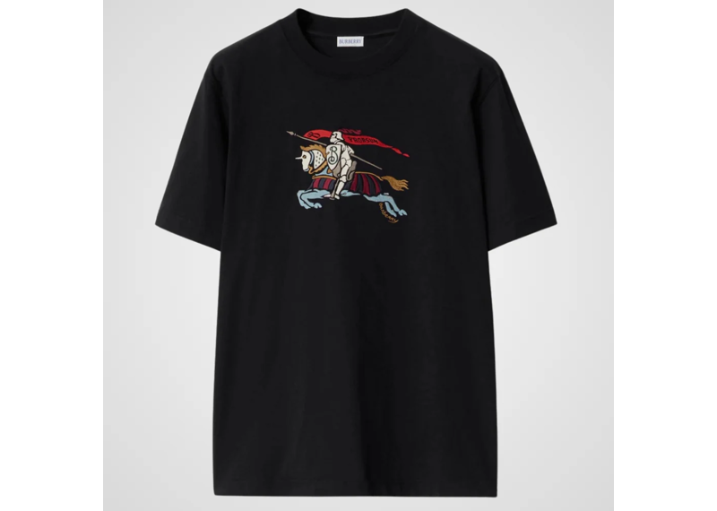 Burberry Ryan EKD Embroidered Logo T-Shirt, Black