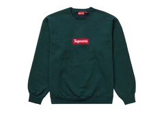 Supreme Box Logo Crewneck (FW22) Dark Pine