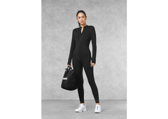 The Giving Movement 26 inch Zipped Jumpsuit - Pitch Black