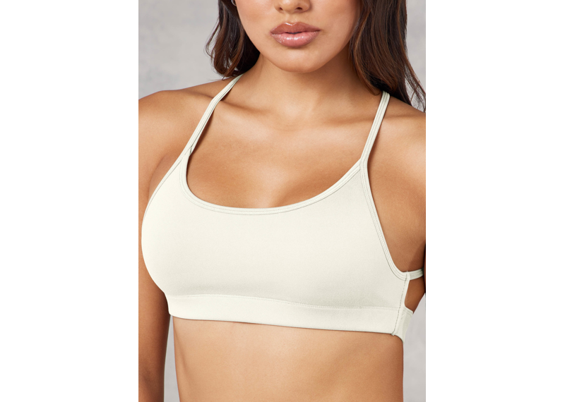 The Giving Movement Strappy Sports Bra - Off White