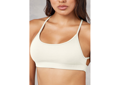 The Giving Movement Strappy Sports Bra - Off White