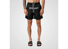 Palm Angels Logo Swim Shorts - Black