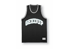 Geedup Co Team Logo Basketball Jersey - Black/White/Blue