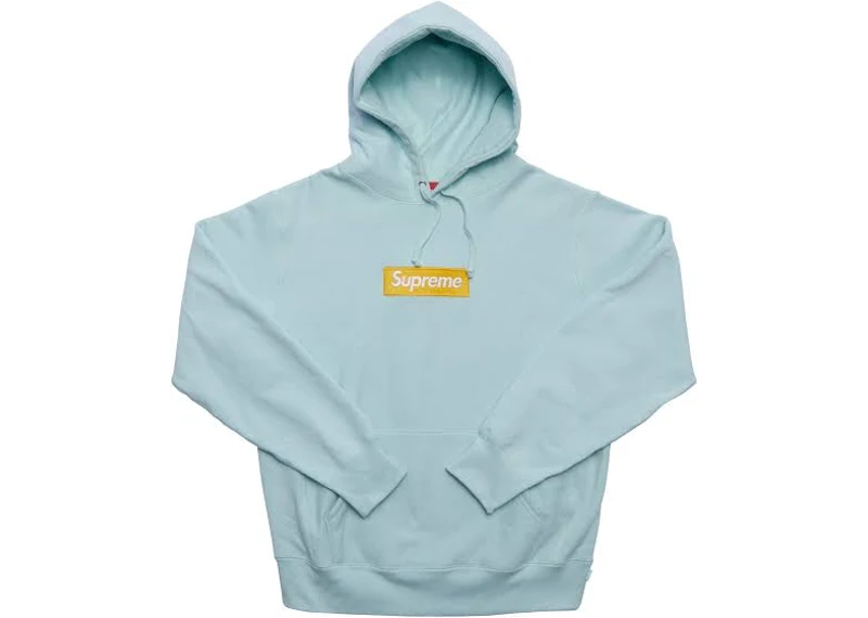 Supreme Box Logo Hooded Sweatshirt (FW17) Ice Blue