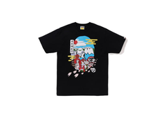 BAPE Japan Exclusive Rising Sun Ape Head Tee Black