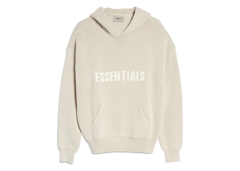 Fear Of God Essentials Knit Hoodie - Stone/Oat (SS21)