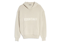 Fear Of God Essentials Knit Hoodie - Stone/Oat (SS21)