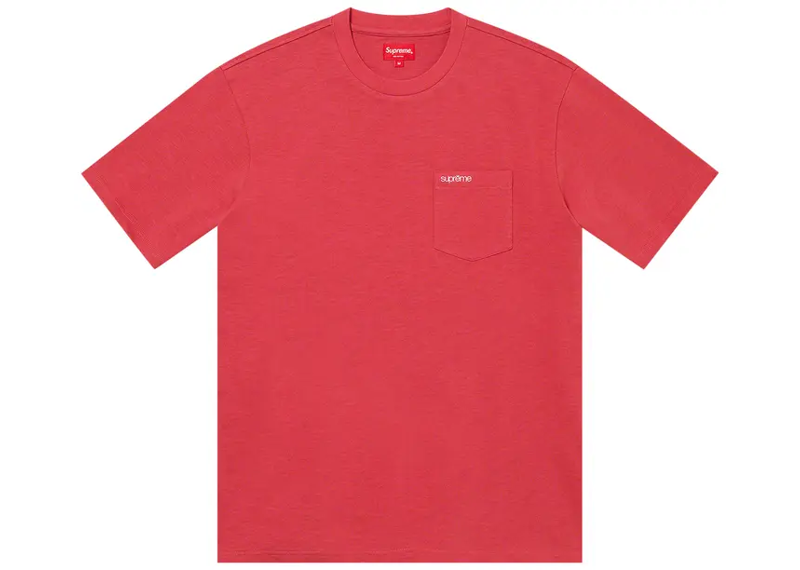 Supreme Short-Sleeve Pocket T-Shirt -  Red (FW21)