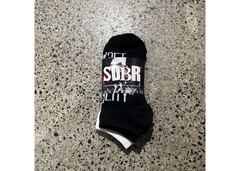 Sweet Dreams Bitter Reality Ankle Socks (2 Pack) - Black/White