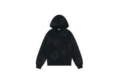 Denim Tears Cotton Wreath Monogram Hoodie Tonal Black