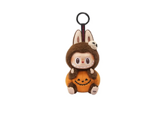 Pop Mart Labubu Happy Halloween Party Series-Sitting Pumpkin Vinyl Plush Pendant