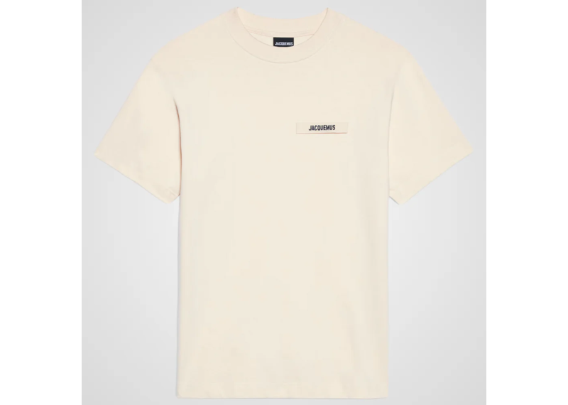Jacquemus Le T-Shirt Gros Grain - Beige