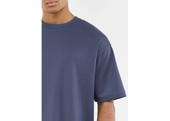 The Giving Movement Oversized Contrast Back Print T-Shirt - Marine Blue