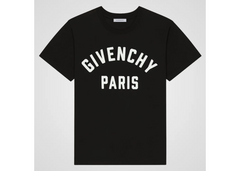 Givenchy Paris Embroidered Logo Patch T-Shirt, Black/White
