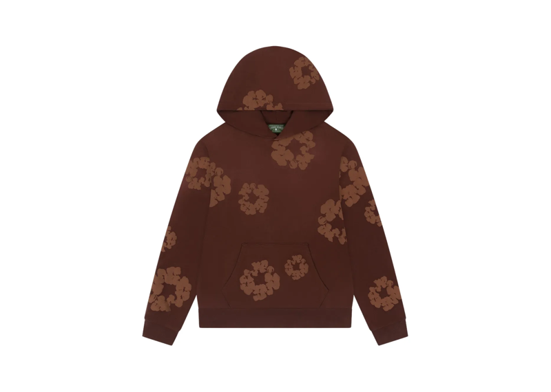 Denim Tears Cotton Wreath Monogram Hoodie Tonal Brown
