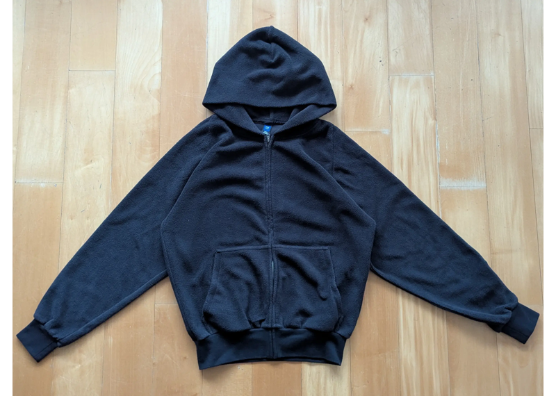 Yeezy x Gap Polar Fleece Zip Up Hoodie - Black Navy