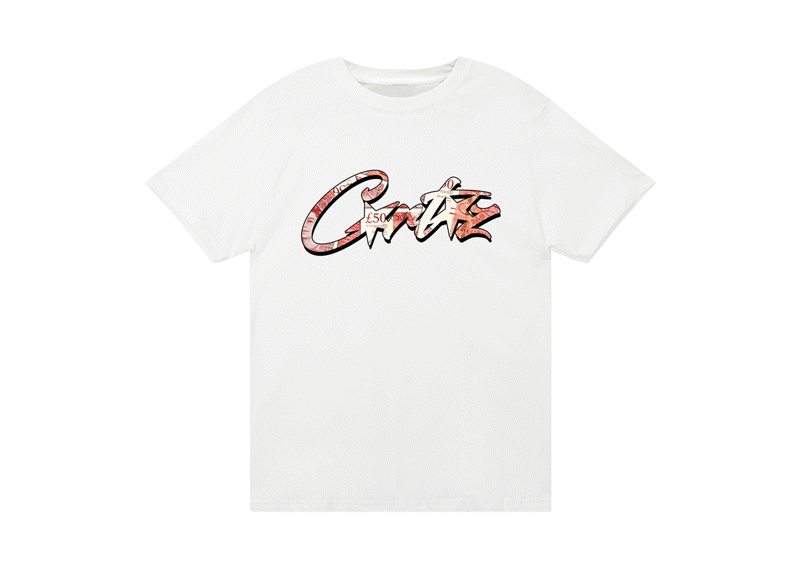 Corteiz Money On My Mind T-Shirt - White/Red (FW23)