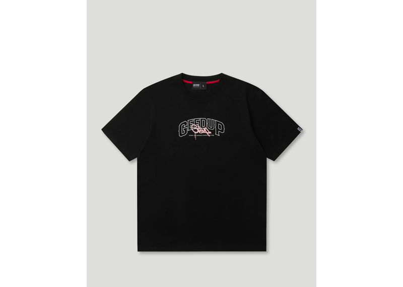 Geedup Co Core Handstyle T-Shirt - Black/Pink