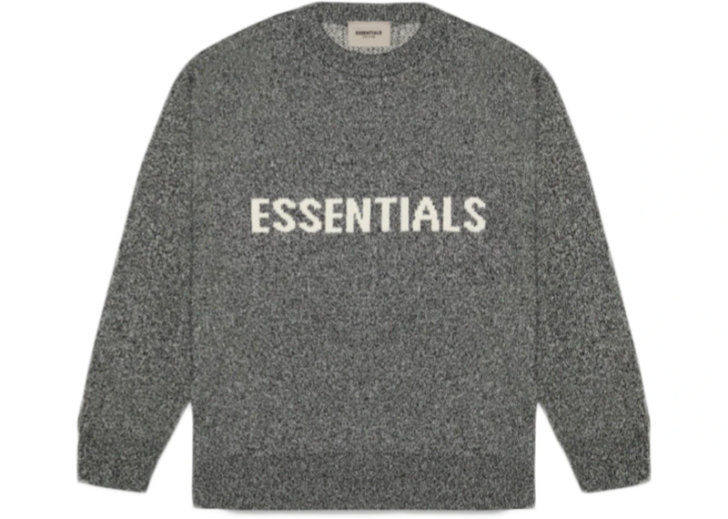 Fear of God Essentials Knit Sweater - Grey Melange (SS20)