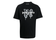 Palm Angels Los Angeles Monogram Sprayed Logo T-Shirt - Black/White