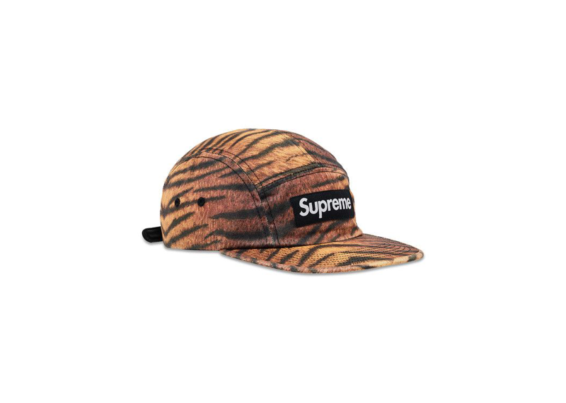 Supreme Washed Chino Twill Camp Cap Tiger