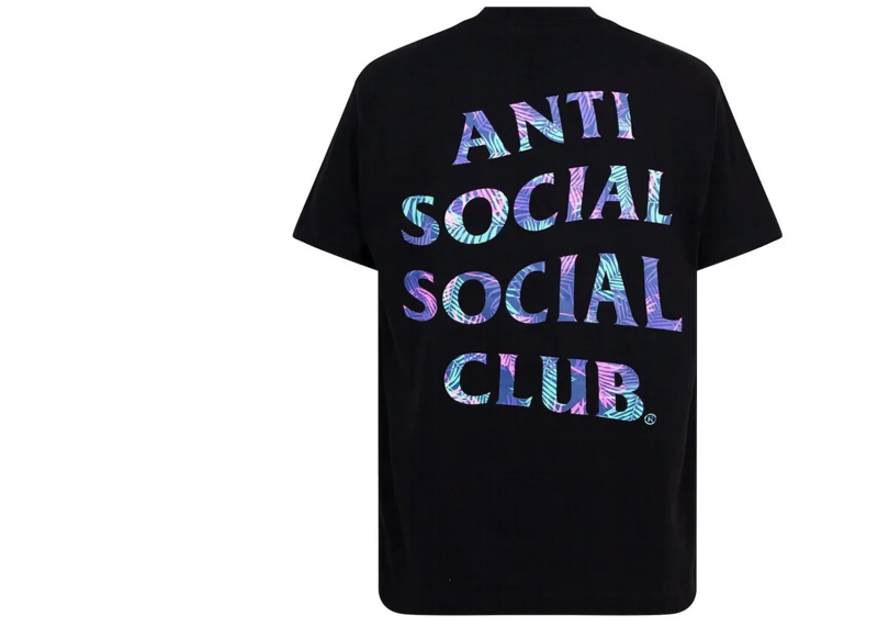 Anti Social Social Club Kiss The Wall T-Shirt - Black (FW21)