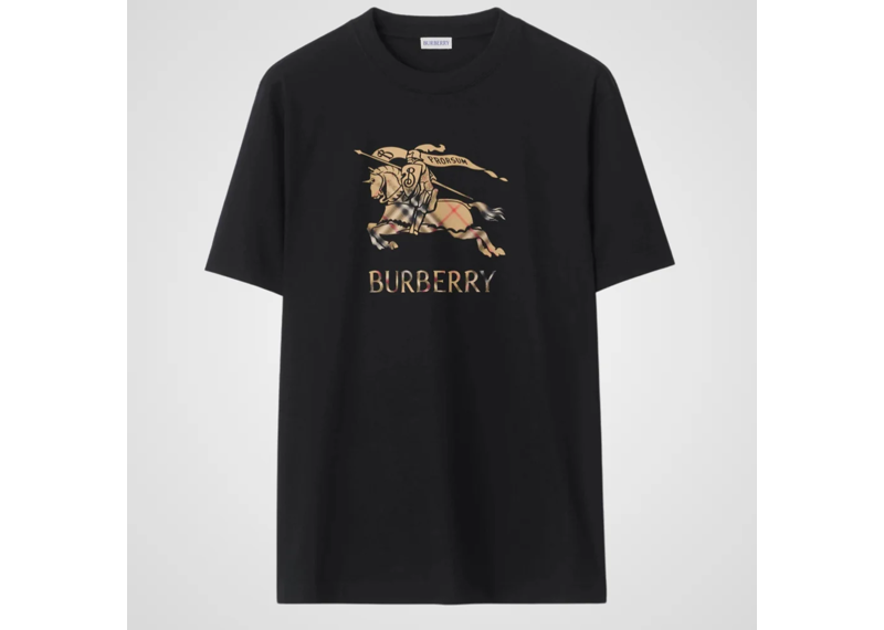 Burberry EKD Ombre Logo T-Shirt - Black