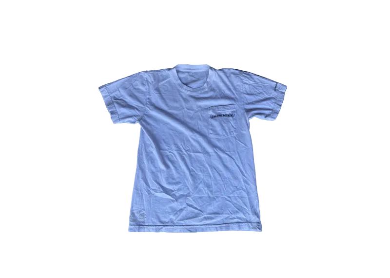 Chrome Hearts Scroll Logo Pocket T-Shirt - White