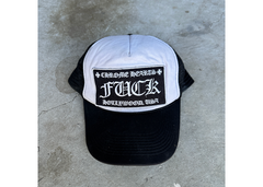 Chrome Hearts Fuck Hollywood Trucker White/Black