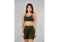 The Giving Movement Strappy Sports Bra - Khaki