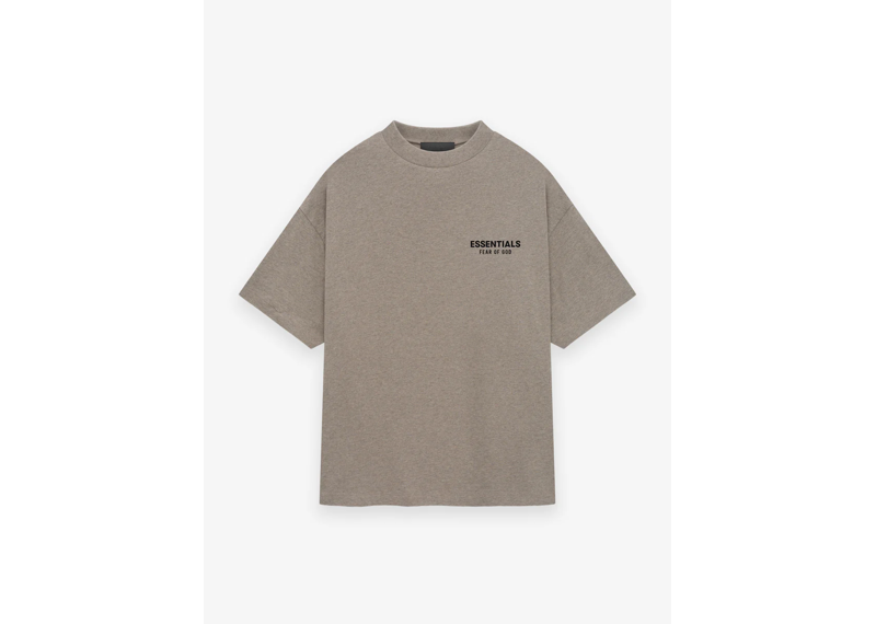 Fear Of God Essentials Jersey Crewneck T-Shirt - Dark Heather Grey (FW24)