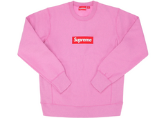 Supreme Box Logo Crewneck (FW15) Heather Pink