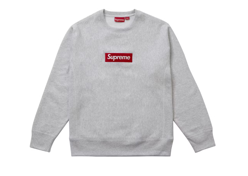 Supreme Box Logo Crewneck (FW18) Ash Grey