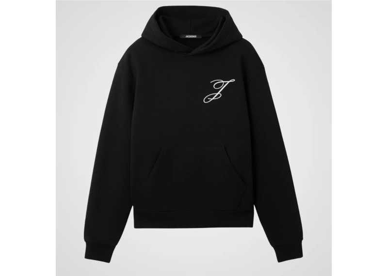 Jacquemus Le Hoodie Logo Black