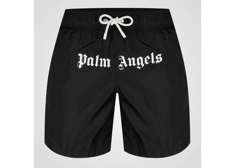 Palm Angels Logo Swim Shorts - Black