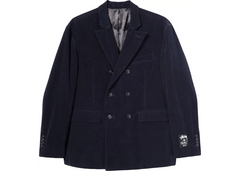 Stussy x No Vacancy Inn Double Breasted Blazer - Dark Navy