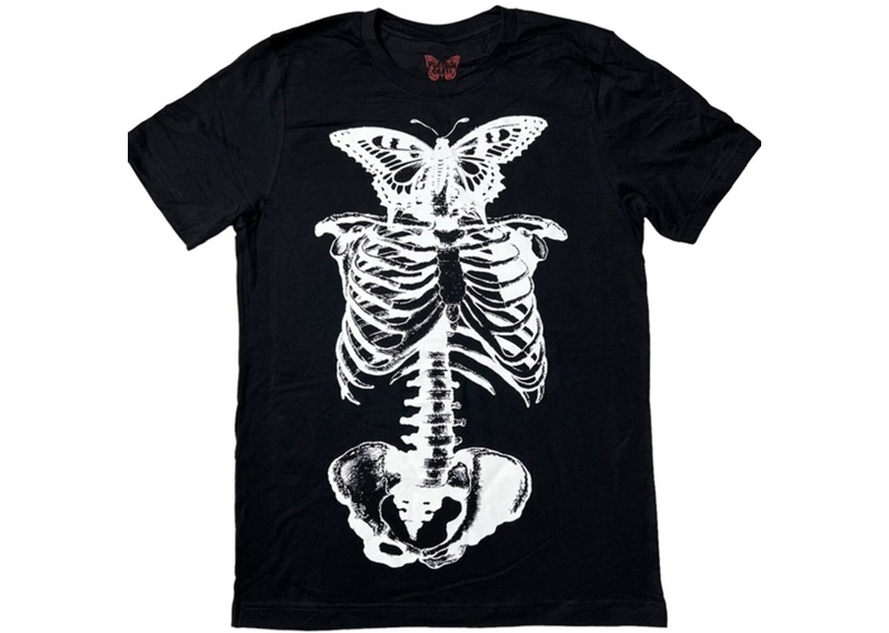 Playboi Carti Butterfly Skeleton Tour 2017 Tee