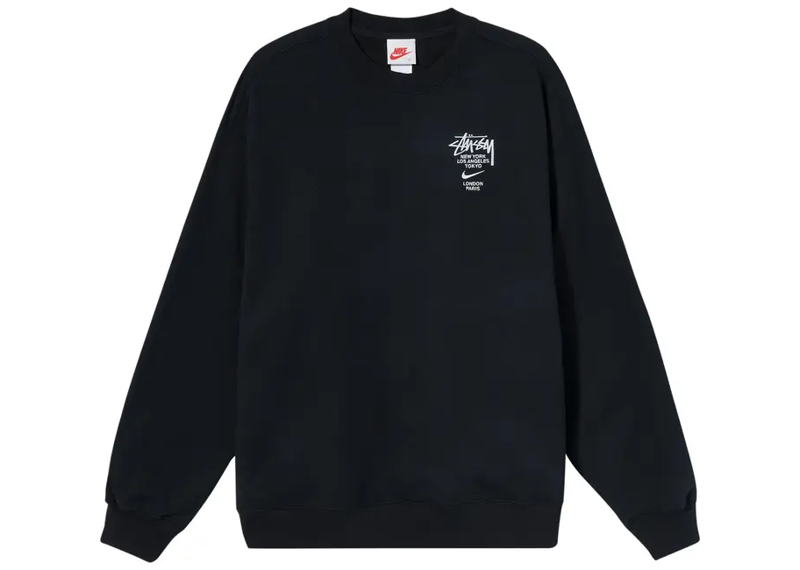 Nike x Stussy NRG ZR Fleece Crewneck - Black