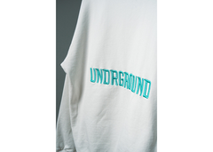 Undrground Relaxed Fit Crewneck - White/Tiffany