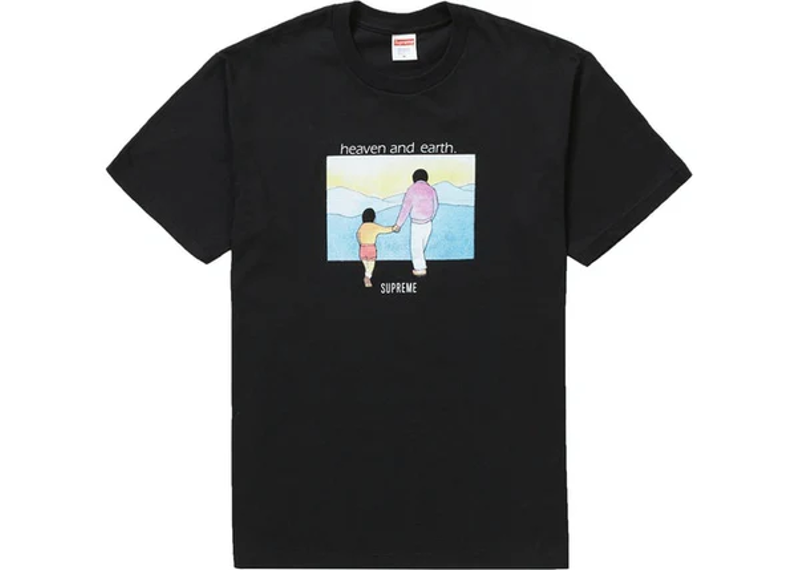 Supreme Heaven And Earth Tee Black
