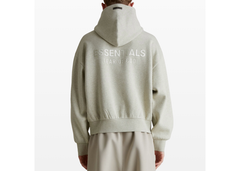Fear of God Essentials Classic Fleece Hoodie - Heather Stone (SS25)