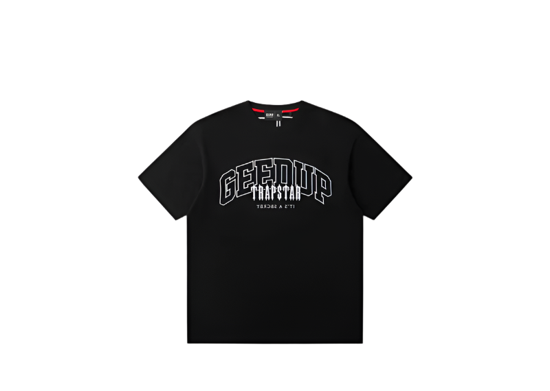 Geedup Co x Trapstar Team Logo x Trapstar Irongate T-Shirt - Black