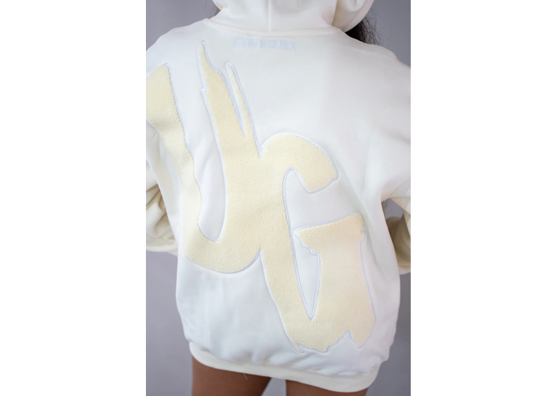 Undrground Moving In Silence Collection Kids Hoodie - Cream/Off White