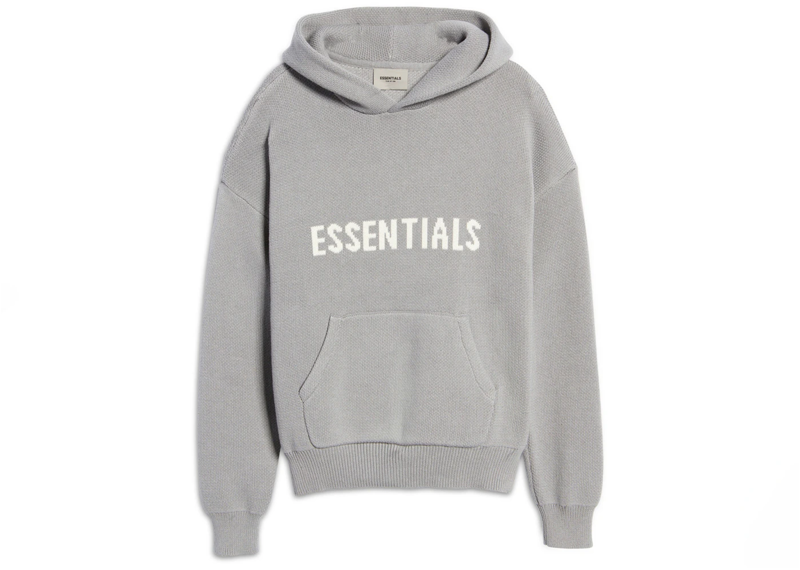 Fear Of God Essentials Knit Hoodie - Cement/Pebble (SS21)