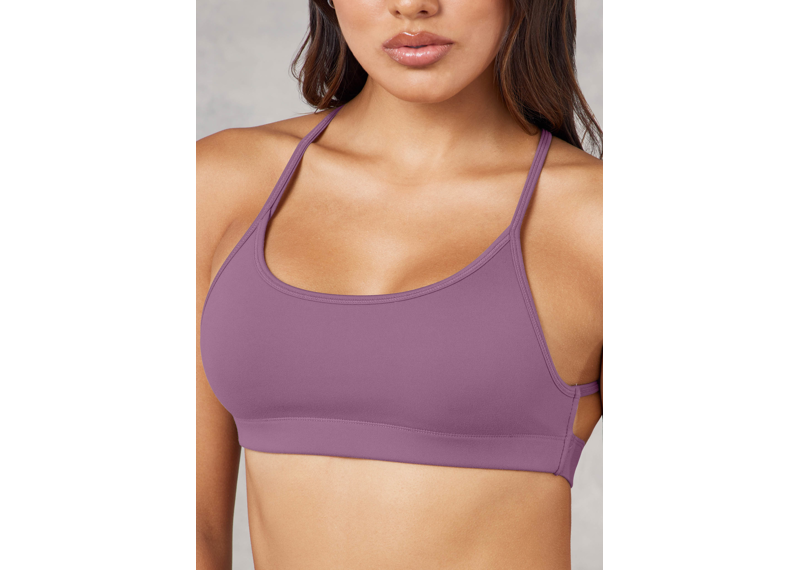 The Giving Movement Strappy Sports Bra - Mauve