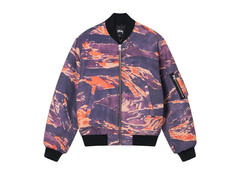 Stussy Tigris Canvas Bomber - Purple