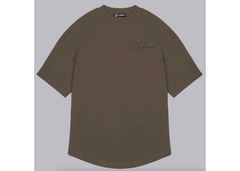 Mens Clubman 'Precision Line' T- Shirt Brown