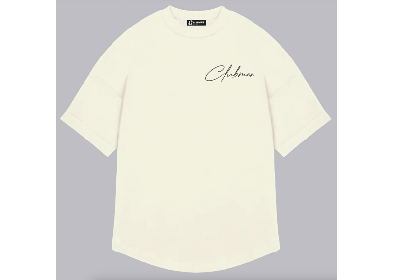 Mens Clubman 'Precision Line' T- Shirt White